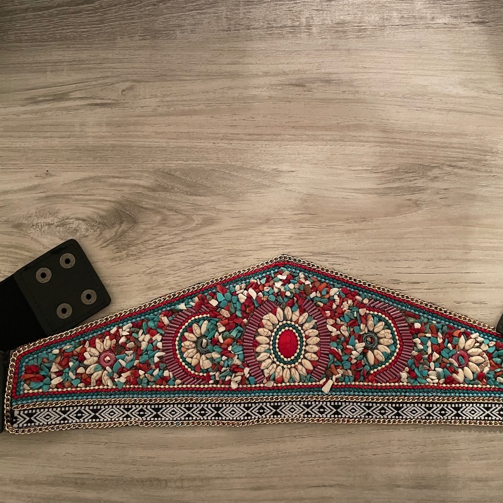 Gypsy Tribal Ethnic Dress Corset BELT WITH BREADS